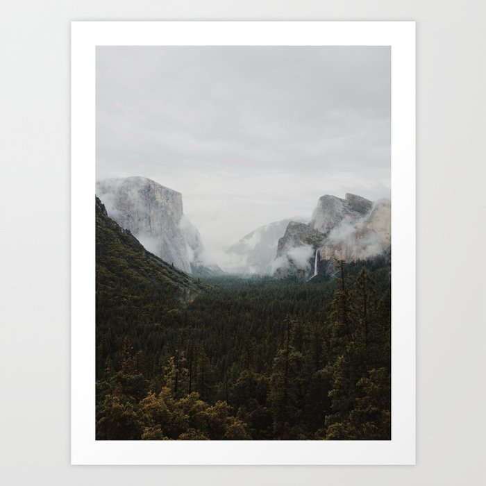 Yosemite Fog Art Print