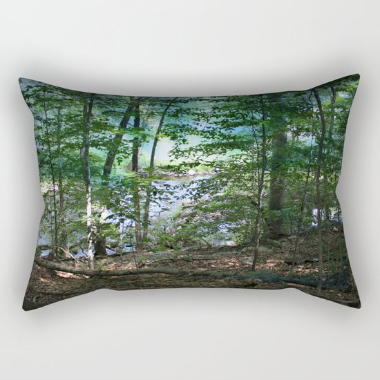 Early Morning Mist Rectangular Pillow