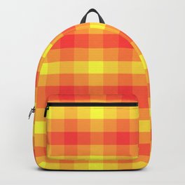 Estampado geomètrico en rojo amarillo y naranja Estampado alegre Backpack | Colorfulclock, Colorfulkitchen, Warmcolors, Squaresphonecase, Coloredsquares, Vibrantcolorful, Yelloworangered, Redsquares, Orangesquares, Graphicdesign 