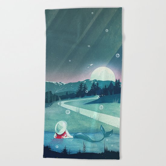 A Mermaid's Dream Beach Towel