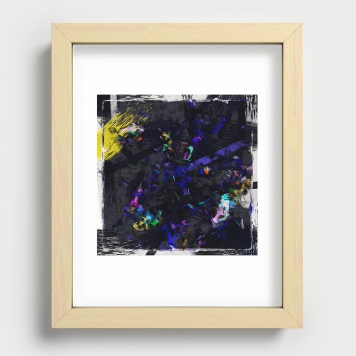 Abstract Paint Recessed Framed Print