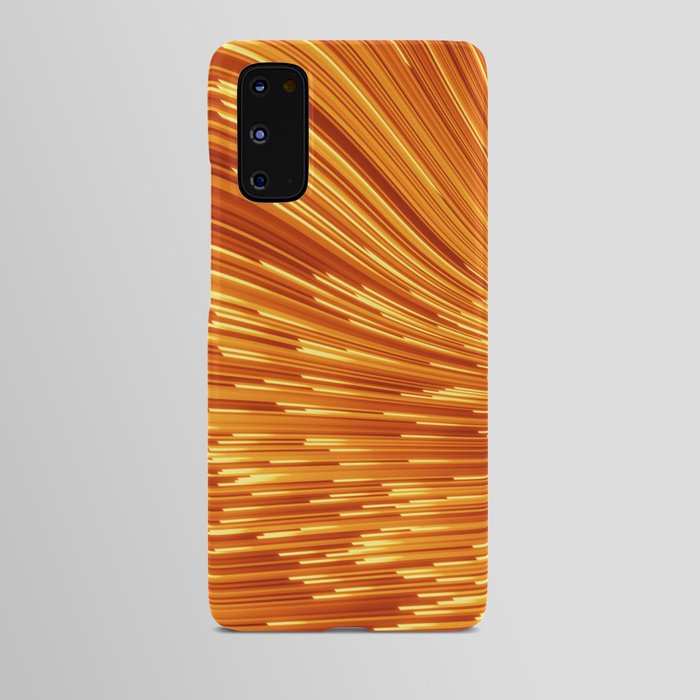 Abstract 3D visualization of a geometric low-poly golden surface. 3d ing illustration. Sci-fi creative futuristic background.  Android Case