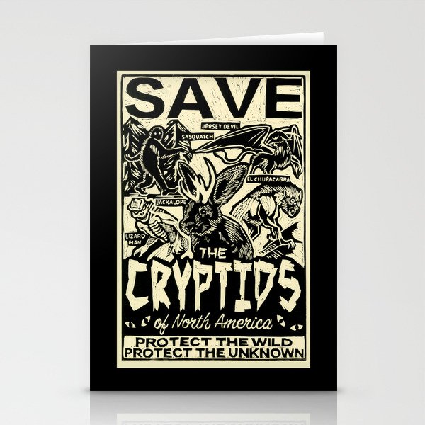 SAVE THE CRYPTIDS Stationery Cards