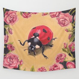 Ladybug portrait Wall Tapestry