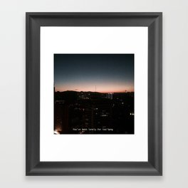 city Framed Art Print