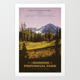E. C. Manning Provincial Park Art Print