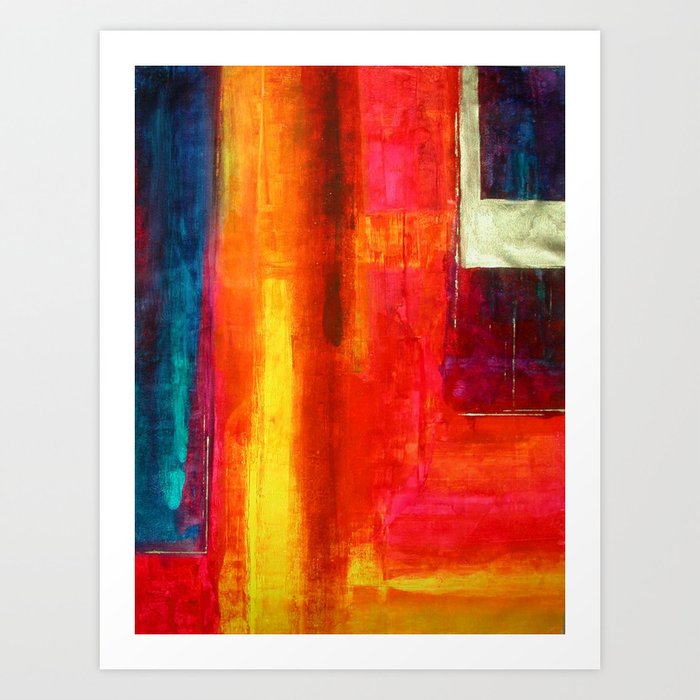 Color Fields II Modern Abstract Art Painting Art Print