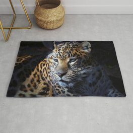 Jaguar head Rug | Jungle, Cats, Color, Predator, Zoo, Wildlife, Animal, Head, Photo, Furry 
