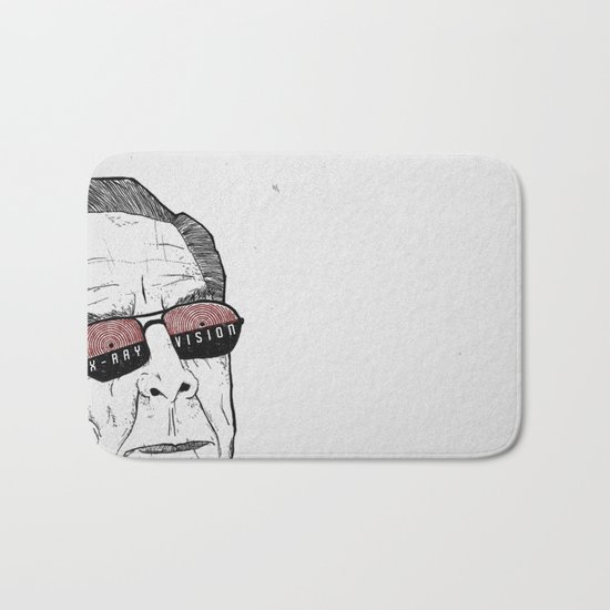 x-ray vision Bath Mat