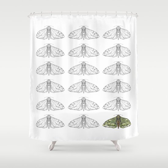 Moonlight Icarus Shower Curtain