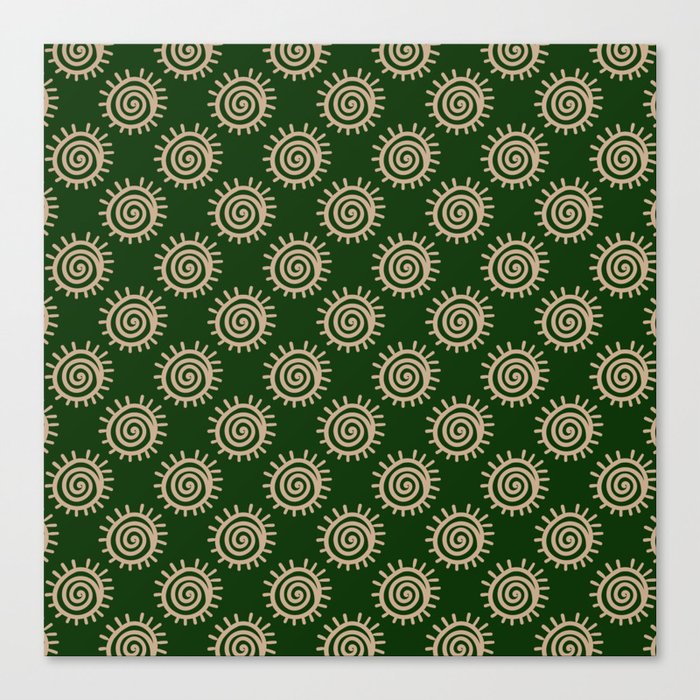 Shamanic healing symbol pattern 1 Canvas Print