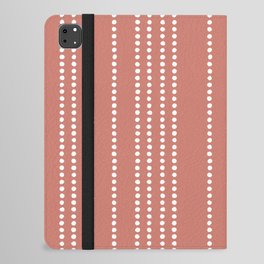 Ethnic Spotted Stripes in Peach iPad Folio Case
