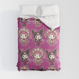 Kuromi and My Melody Punk and Cottagecore  Comforter