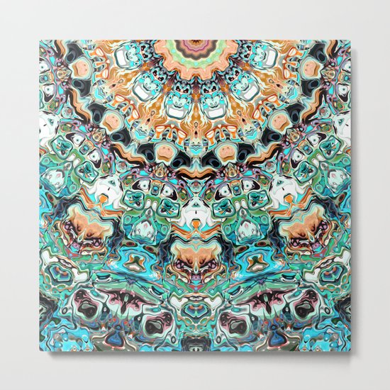 Abstract Colorful Pattern Metal Print
