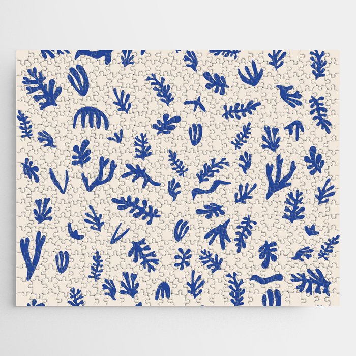Matisse seaweed Blue Jigsaw Puzzle