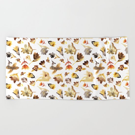 The beauty of dry flowers #2 Beach Towel