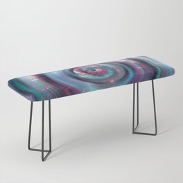 Color Sound-1 (blue pink metal abstract) Bench