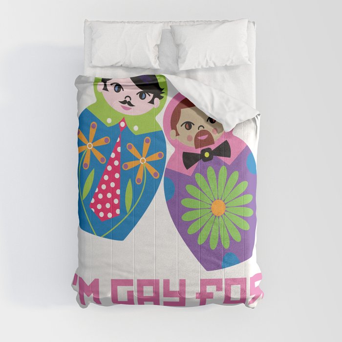 I’m Gay for Sochi—Male Nesting Dolls Comforter