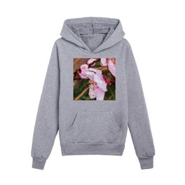 Raindrops on Peach Blossoms Kids Pullover Hoodies