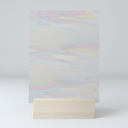 Soft grey texture with polarization effect Mini Art Print