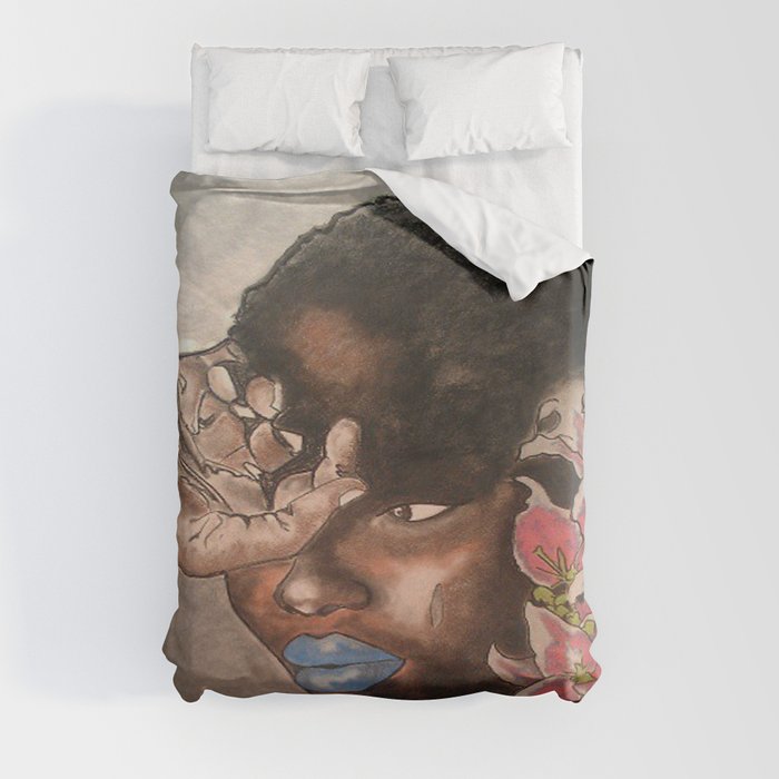 African Lily Duvet Cover