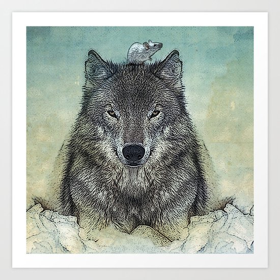 force and tiny Art Print