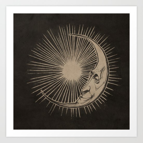 The Man in the Moon Art Print