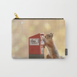 squirrels vote Carry-All Pouch | Vote, Digital, Letter, America, Squirrel, Color, Mail, Geertweggen, Election, Trump 