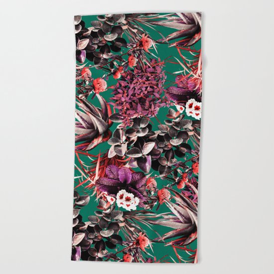 Exotic Garden III Beach Towel