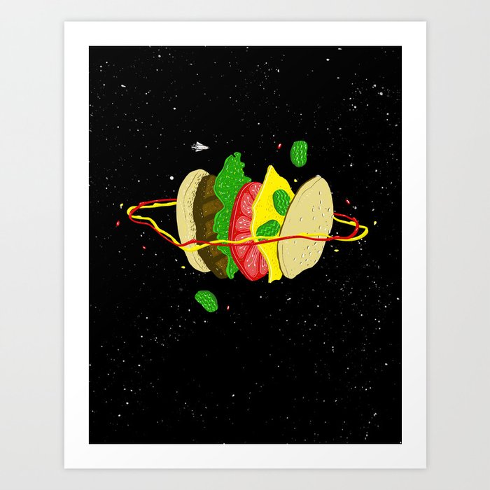 Planetary Discovery 8932: Cheeseburger Art Print