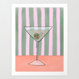 Flirty Martini Art Print