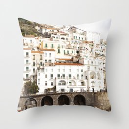 Amalfi Coast Daydreams  |  Travel Photography Throw Pillow