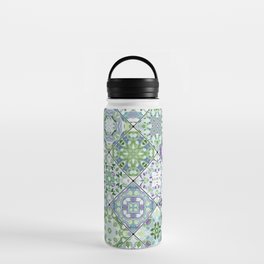 Mediterranean Decorative Tile Print V Water Bottle