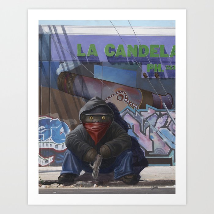 Gangsta Teddy - Aftermath Art Print