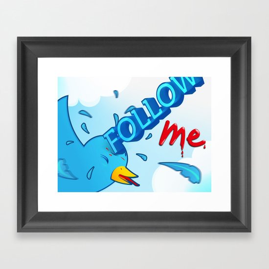 follow me! Framed Art Print
