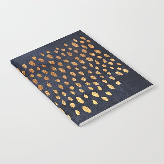 Pattern Play / Navy & Gold Notebook