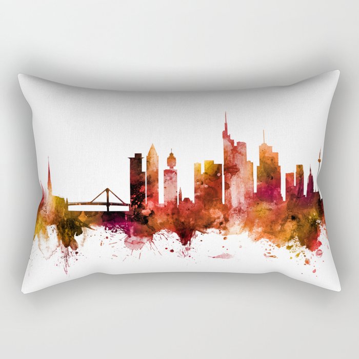 Frankfurt Germany Skyline Rectangular Pillow