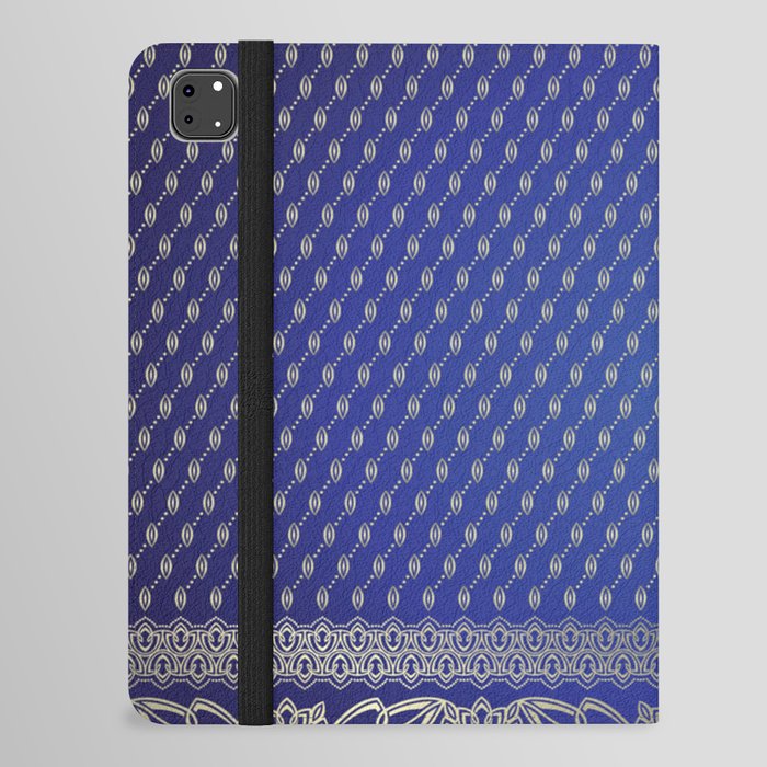 Blue indian pattern iPad Folio Case