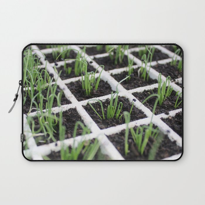 Brazil Photography - Tons Of Planted Chives Laptop Sleeve