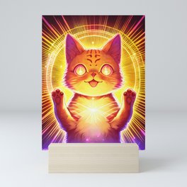 Illumination Cat Art Mini Art Print