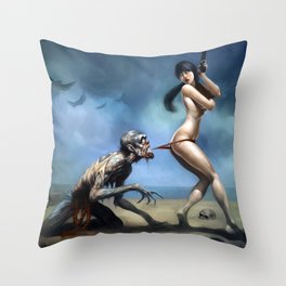 WELCOME TO MIAMI, Zombie years Cover Throw Pillow