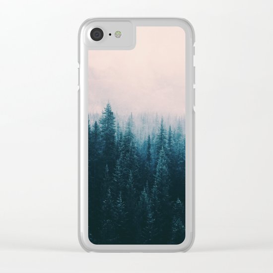 Pastel Forest Clear iPhone Case