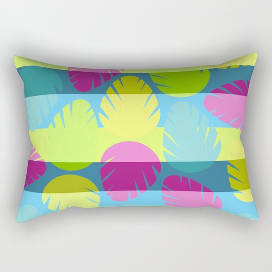 Tropical stripes II Rectangular Pillow