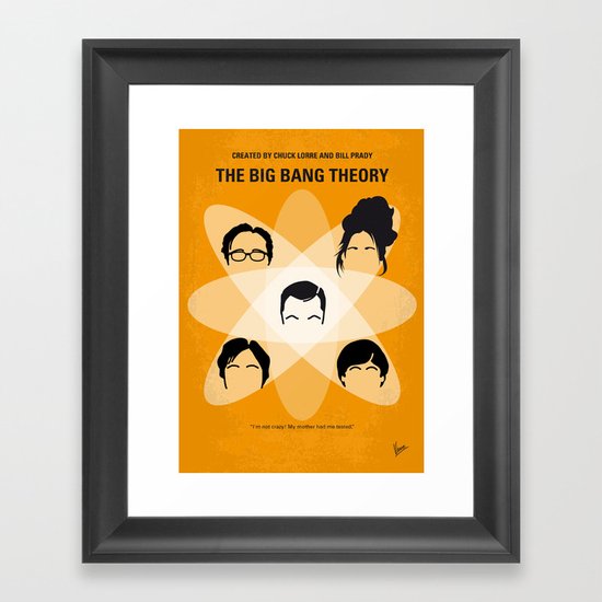 No196 My The Big Bang Theory minimal poster Framed Art Print