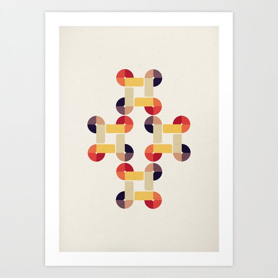'round and 'round Art Print