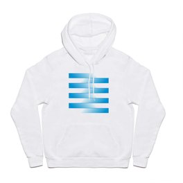 Blue and white strips pattern Hoody