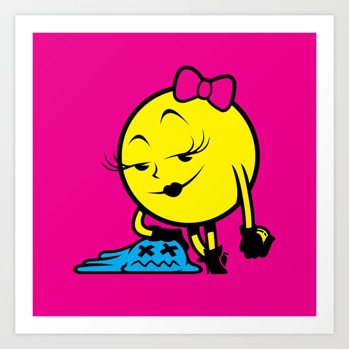 Ms. Pac-Man Art Print