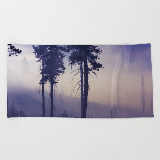 PURPLE FOG #2 Beach Towel