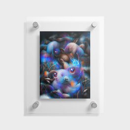 Cuteness in Purple Floating Acrylic Print