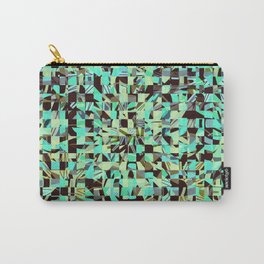 WILD THING GEO PATTERN BLUE GREEN Carry-All Pouch | Graphicdesign, Seamless, Vector, Homedecor, Geometric, Turquoise, Concept, Green, Mosaics, Islandparadise 